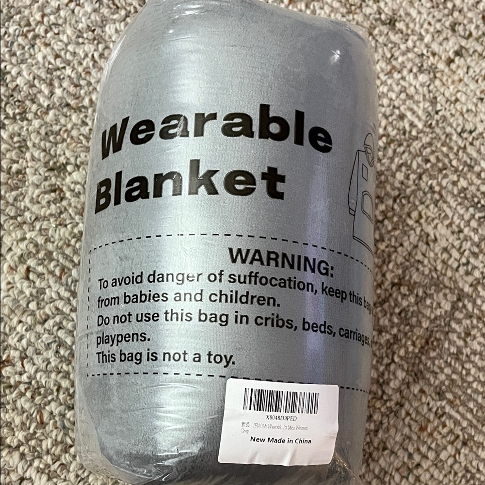 Gray Wearable Blanket